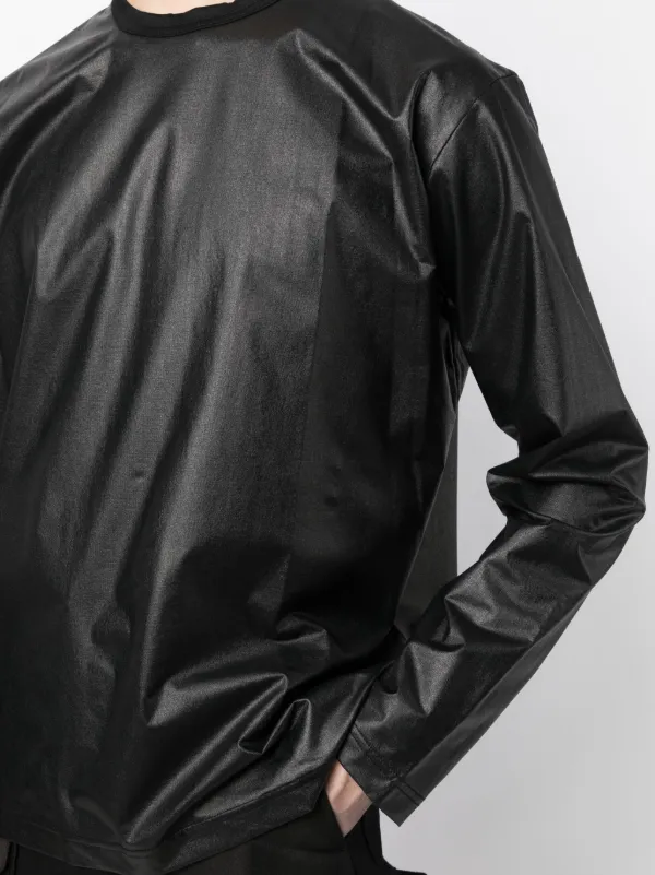 Junya Watanabe MAN メタリック ロングTシャツ | ブラック