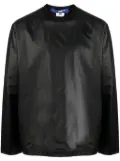 Junya Watanabe MAN metallic-sheen long-sleeve T-shirt - Black