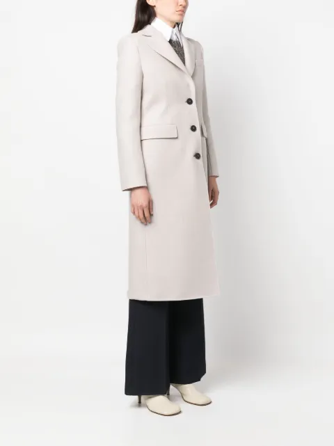 Harris Wharf London single-breasted virgin wool coat A1601MLK - 2