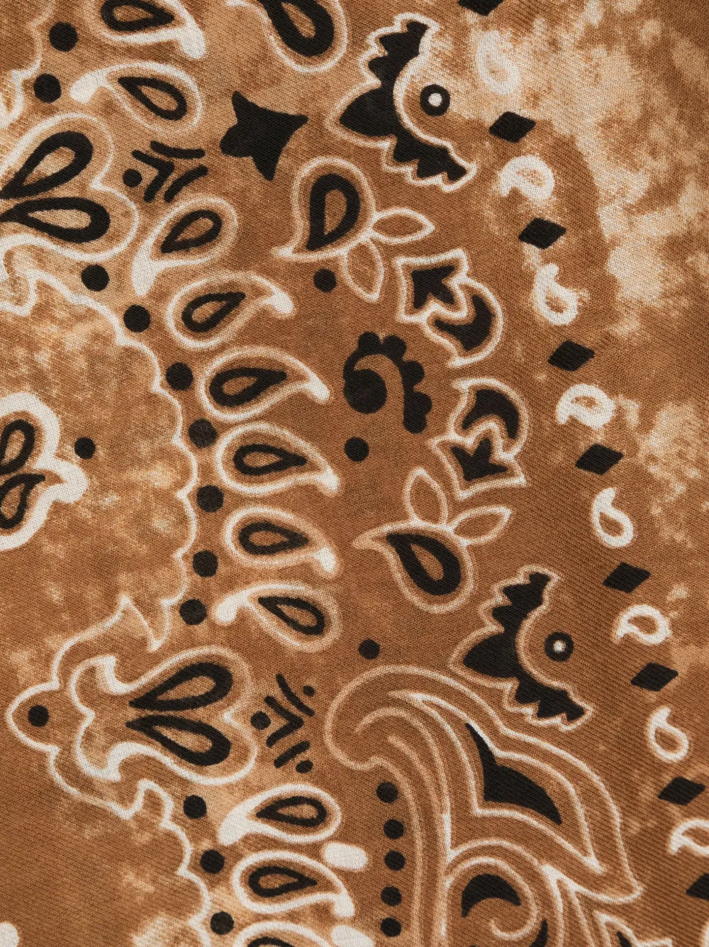 Destin Sjaal met tie-dye print - Bruin