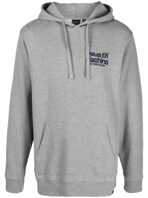 Deus Ex Machina logo-print jersey hoodie