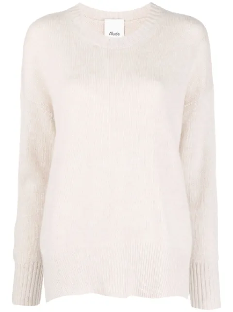 Allude crew-neck cashmere jumper