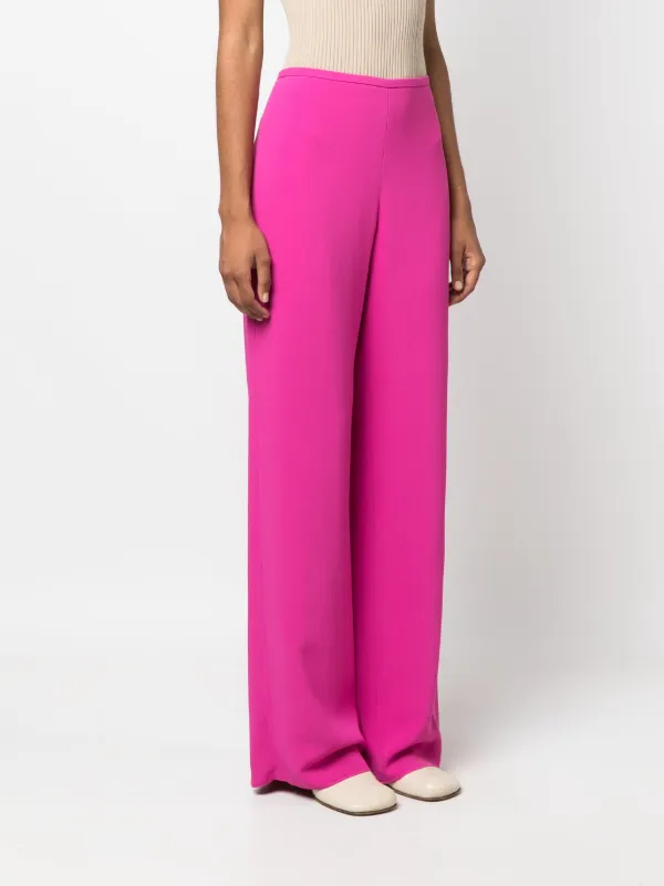 Emporio Armani high-waisted wide-leg Trousers | Pink