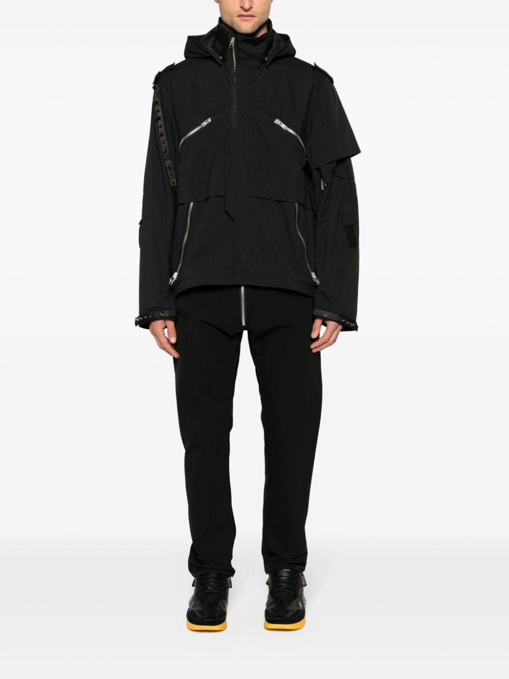 ACRONYM mid-rise tapered-leg trousers - Zwart