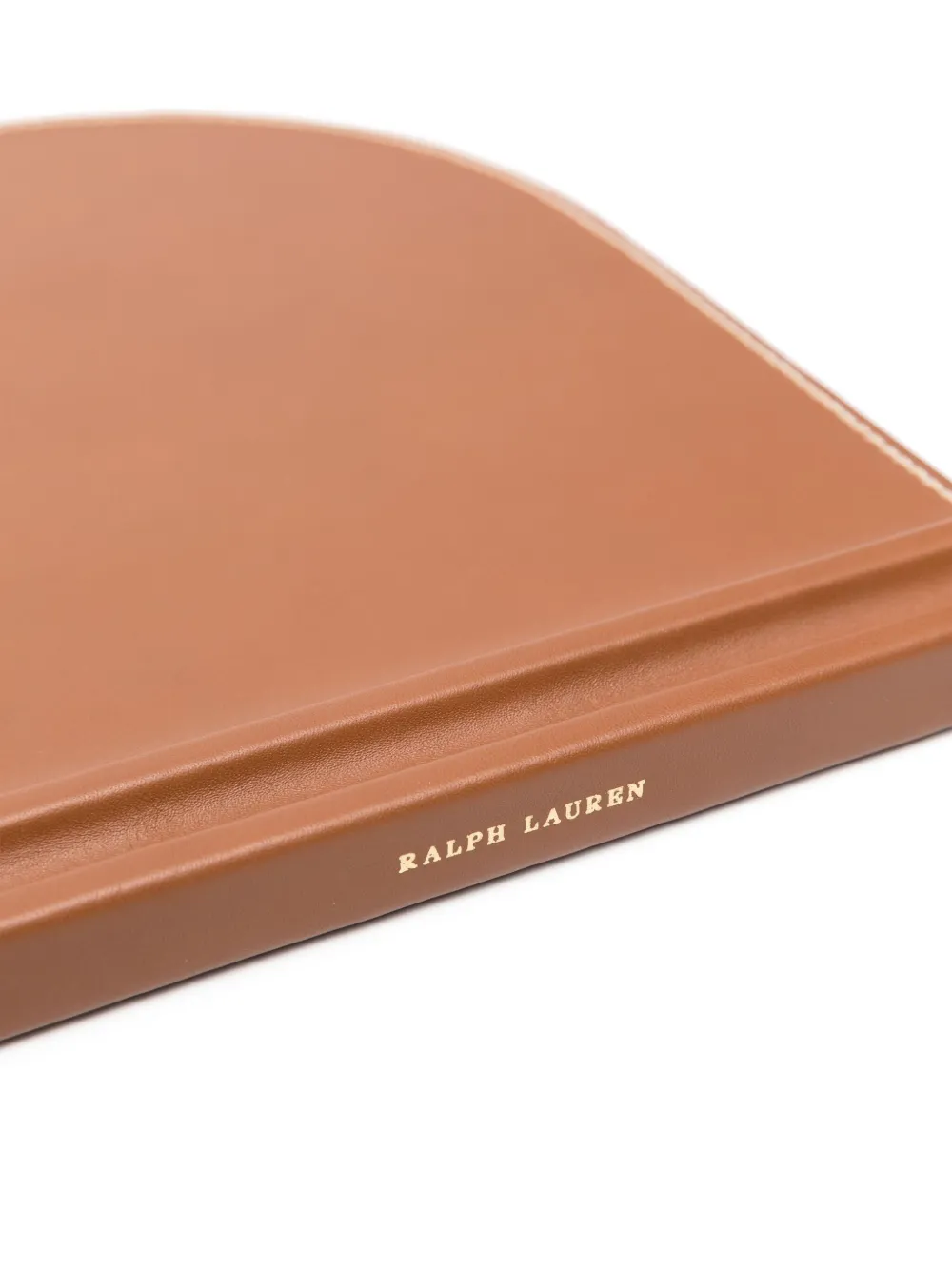 Polo Ralph Lauren Logo-print Leather Mouse Pad In Brown