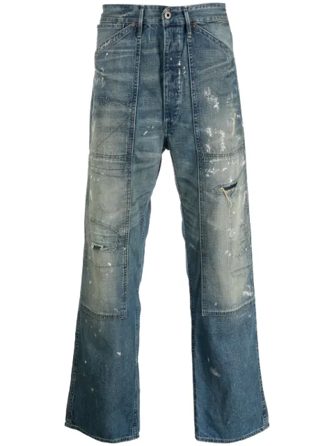 Ralph Lauren RRL Millville distressed straight-leg jeans