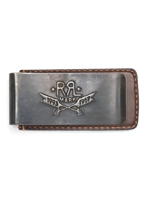 Ralph Lauren RRL Clipe de dinheiro Western em couro 