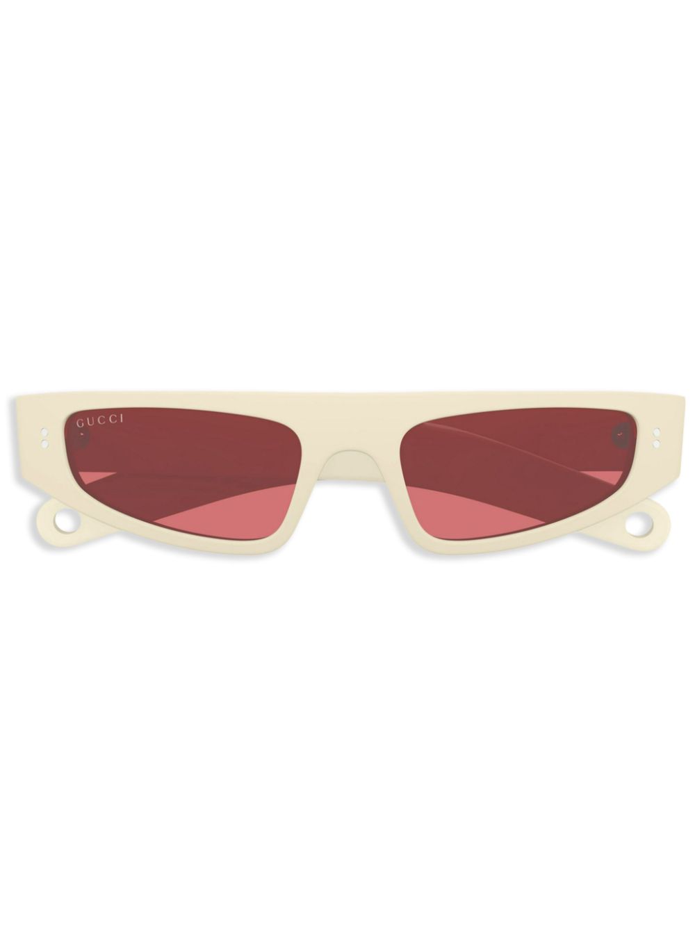 Gucci Eyewear - tinted cat-eye sunglasses - women - Acetate - One Size - White