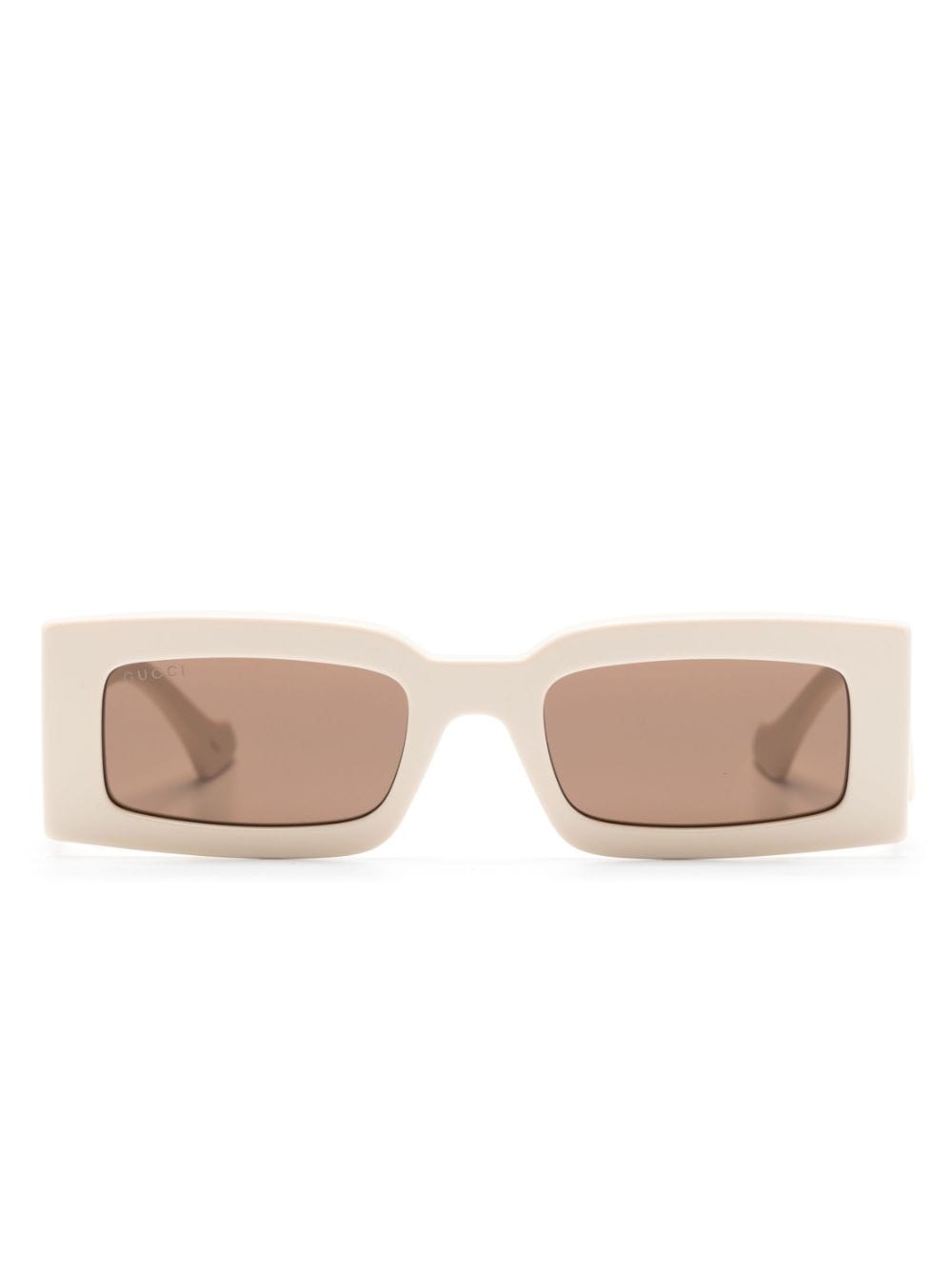 Fendi Men's Raised Logo Rectangle Sunglasses