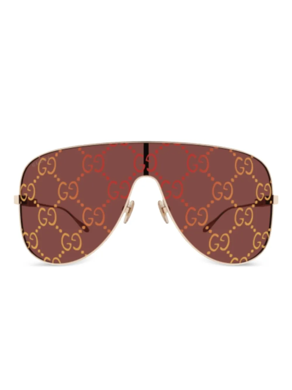 tinted pilot-frame sunglasses