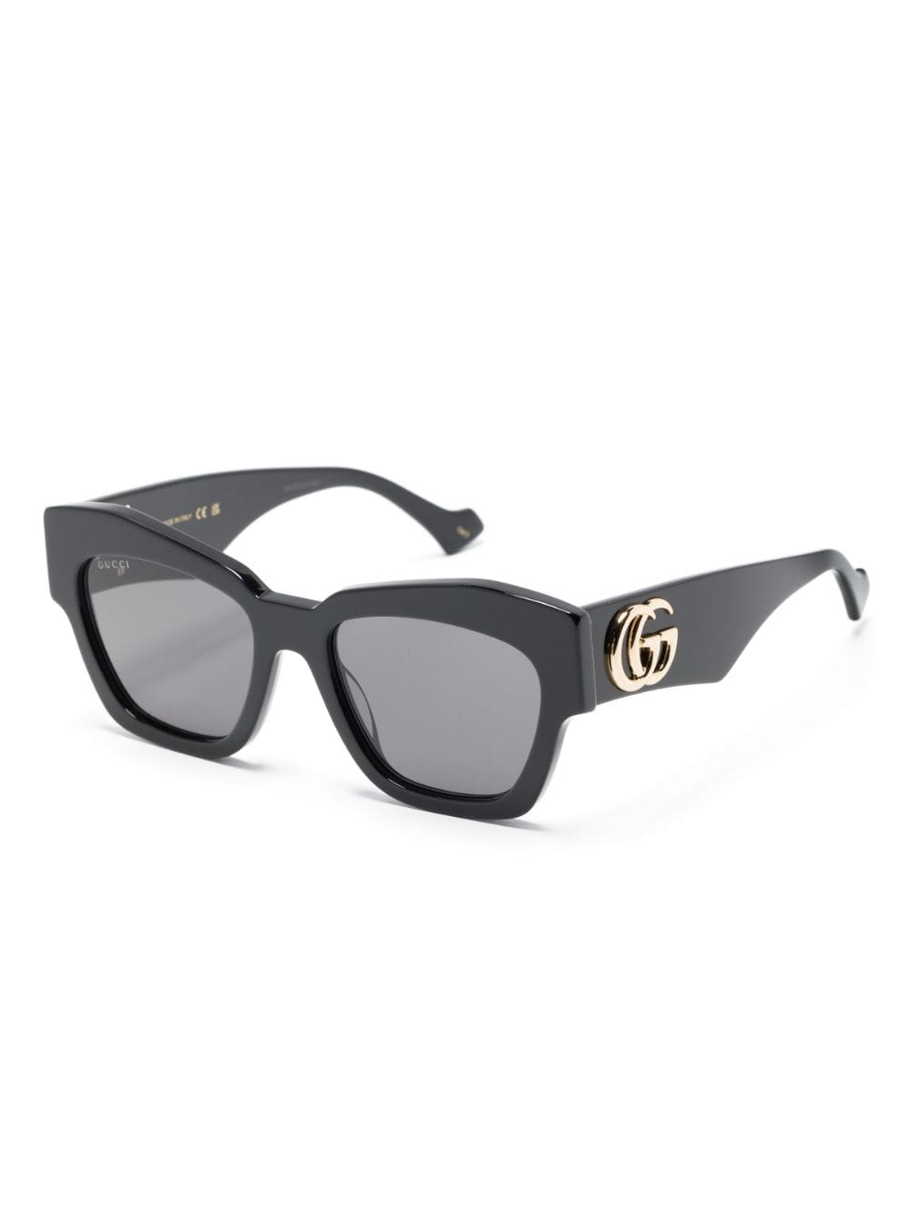 Shop Gucci Gene Ff Cat-eye Sunglasses In 黑色
