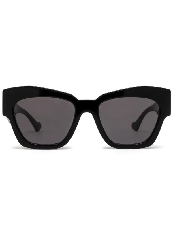 Gucci Eyewear キャットアイ サングラス | ブラック | FARFETCH JP