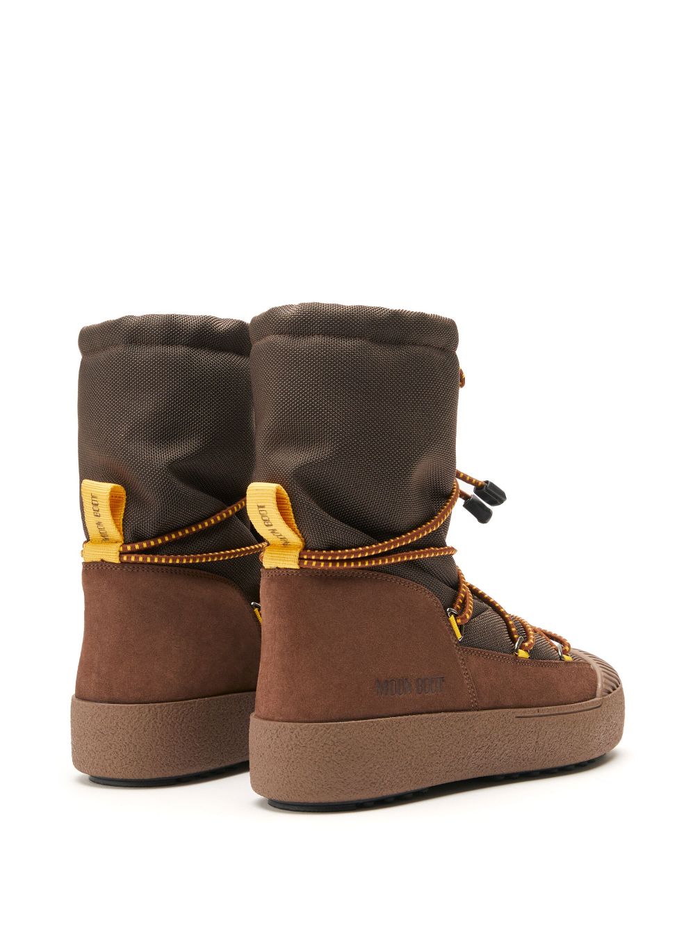 Shop Moon Boot Mtrack Polar Panelled Boots In Brown