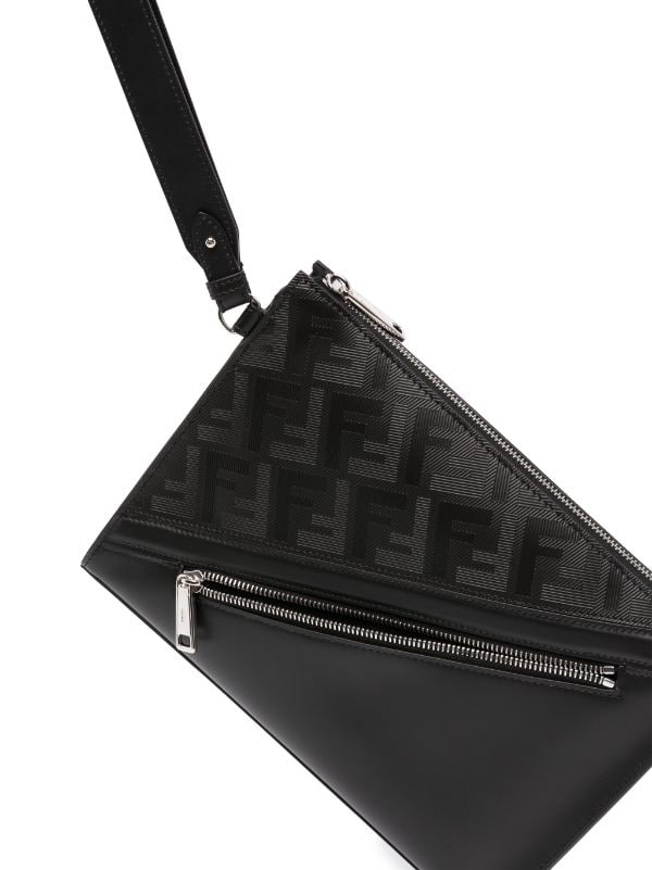 Men's Fendi Shadow Diagonal Clutch by Fendi