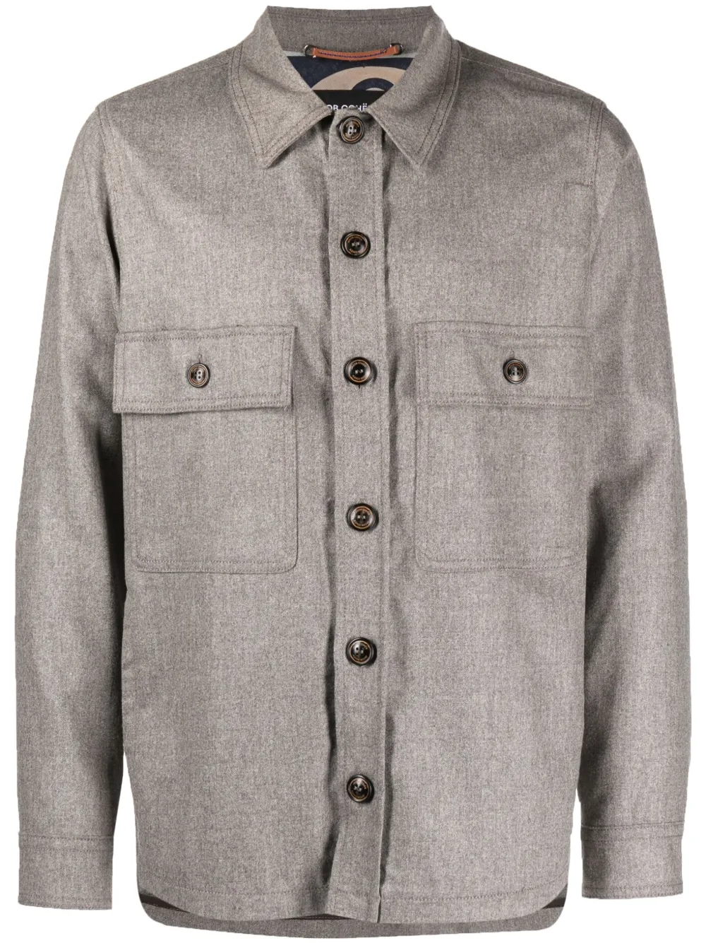 Jacob Cohën Langärmelige Hemdjacke | Grau | Image 1