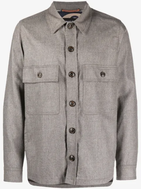 Jacob Cohën long-sleeve wool shirt jacket
