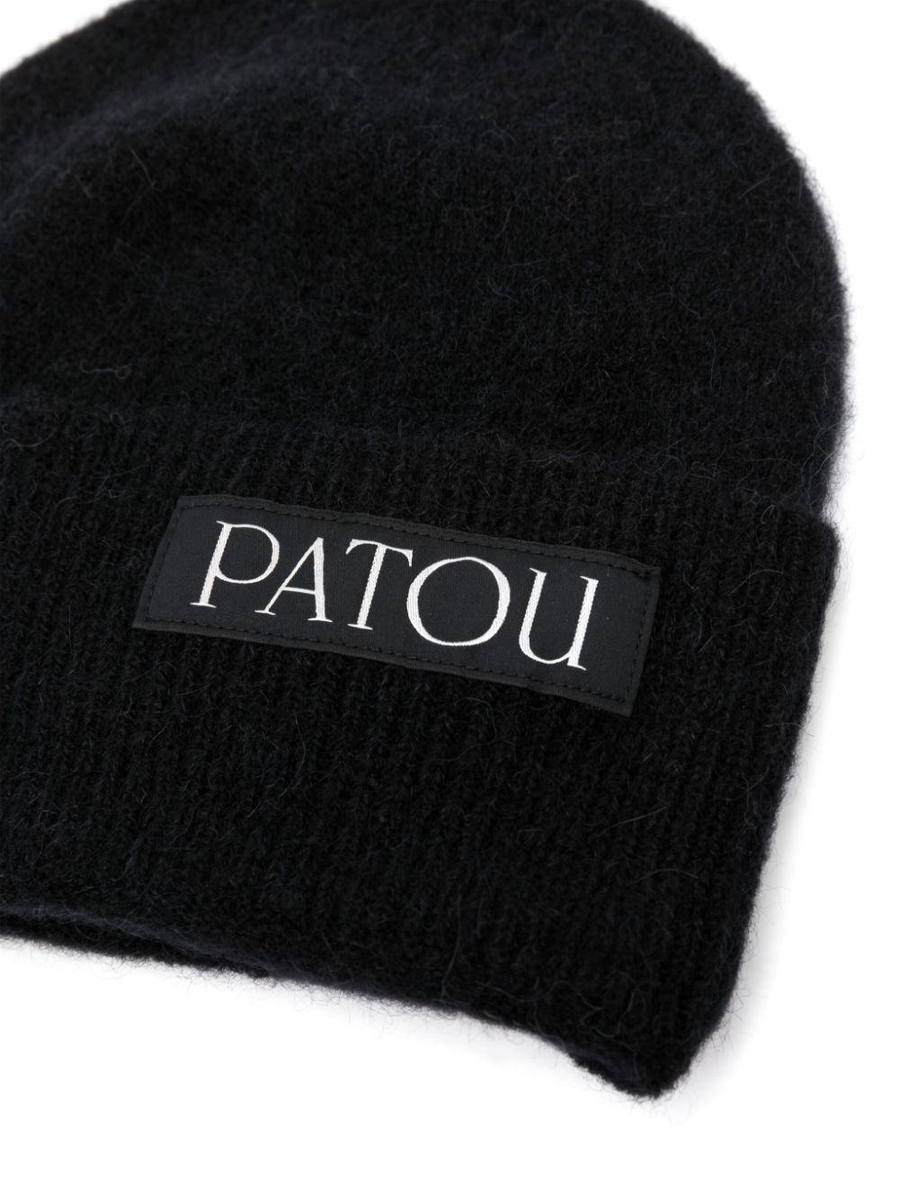 Patou Muts met logopatch - Zwart