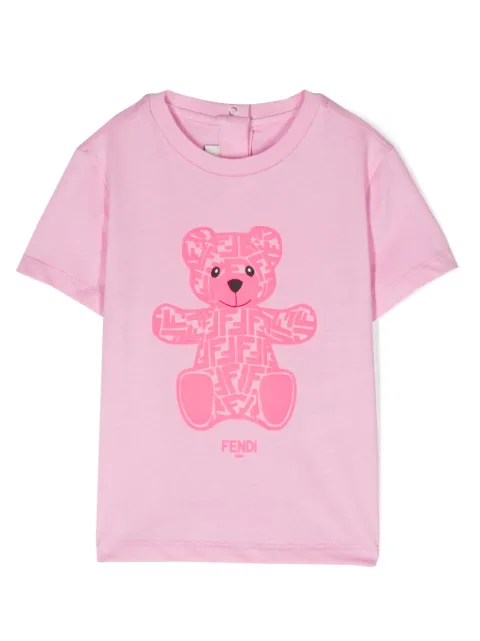 Fendi Kids Camiseta com estampa de logo 