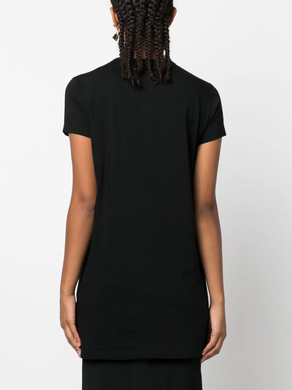 Rick Owens Jersey Thigh-length T-shirt In Black