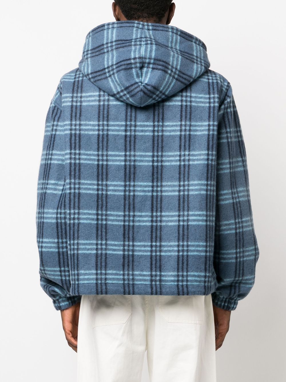 Marni logo-patch check-print jacket Men