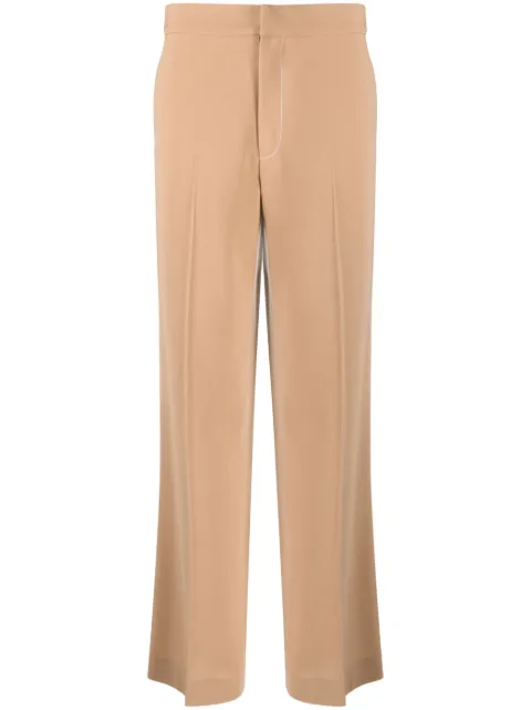 Gauchère pantalones rectos con tiro medio