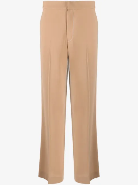Gauchère mid-rise straight-leg trousers