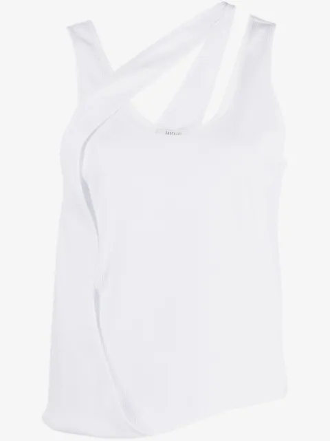 Gauchère Mirror ribbed tank top