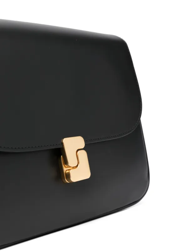 Soeur Large Bellissima Leather Shoulder Bag | Black | FARFETCH