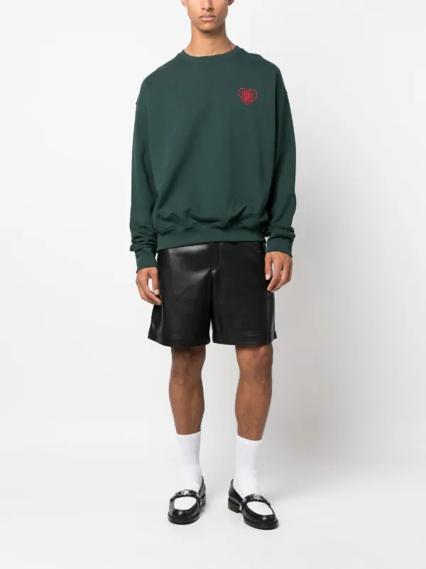 スウェット・トレーナー FAMILY FIRST SWEATSHIRTS (W24FFSS2403 GREEN) Family First logo-embroidered Cotton Sweatshirt | Green