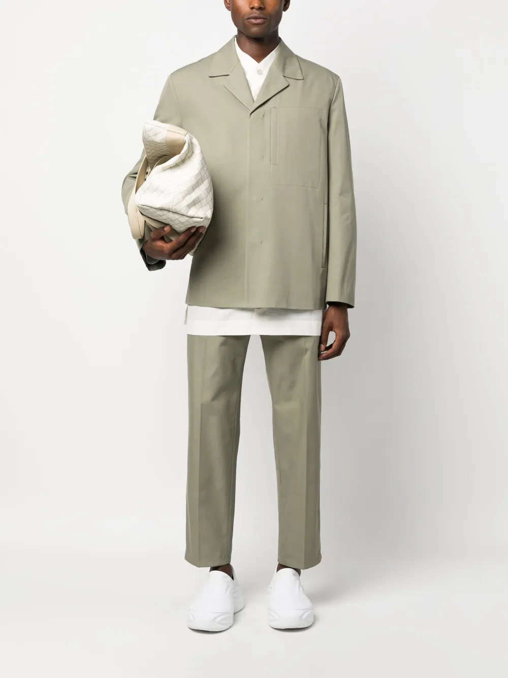Jil Sander Straight broek - Groen