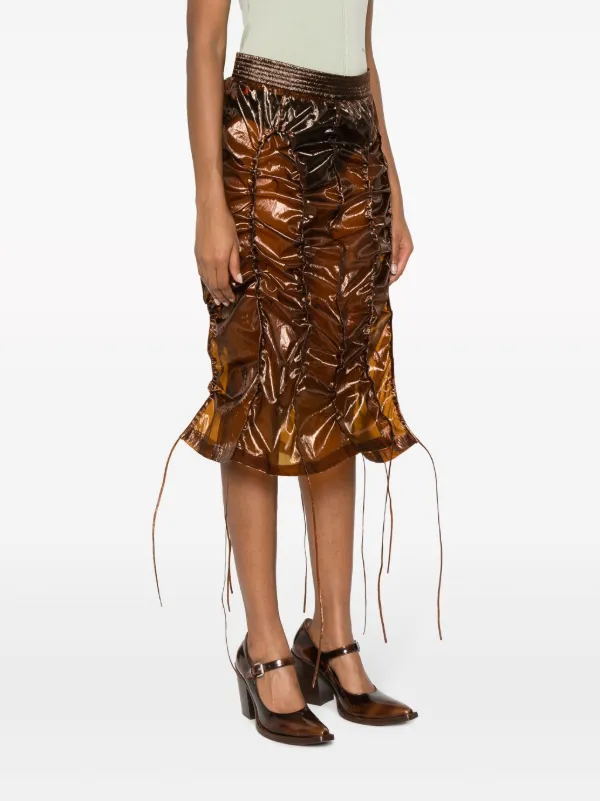 Animal print organza skirt store