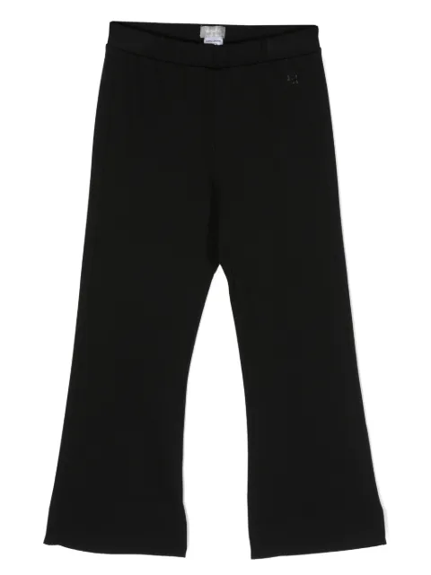 Il Gufo logo-print flared track pants