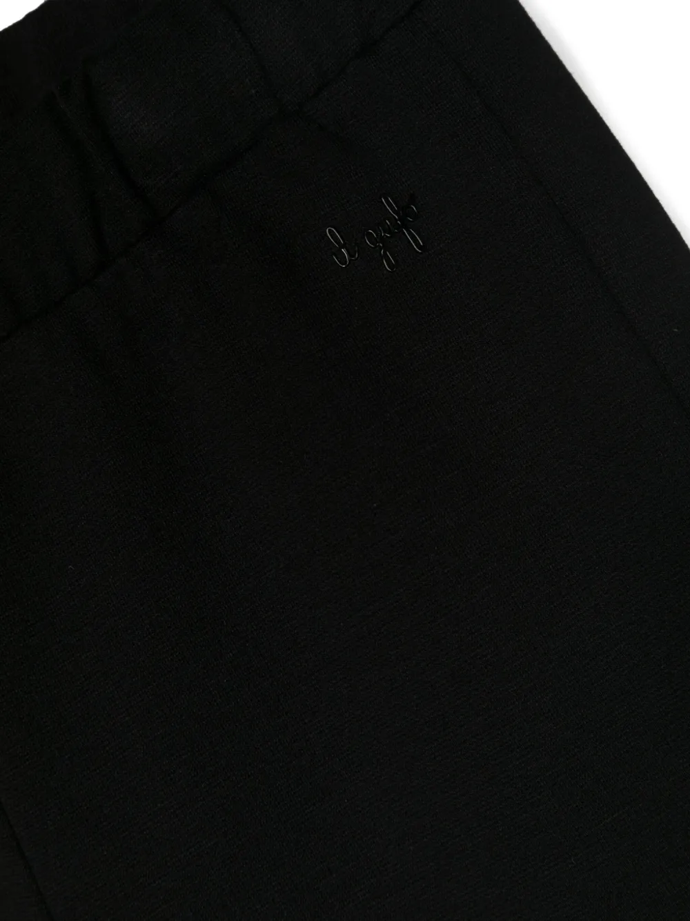  Il Gufo Logo-print Flared Track Pants - Black 