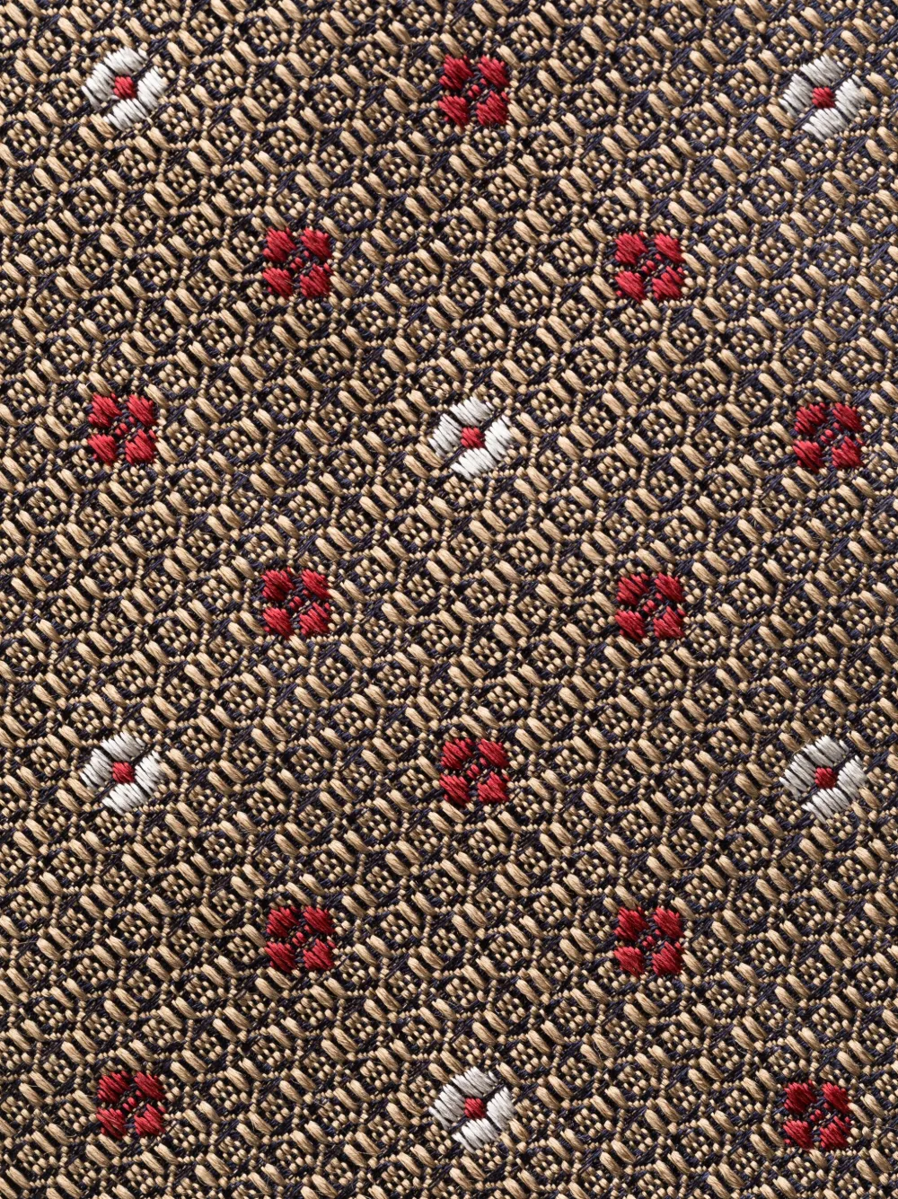 Kiton Stropdas met jacquard - Beige