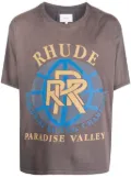 RHUDE Paradise Valley cotton T-shirt - Grey