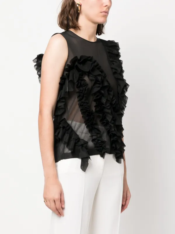 Ulla Johnson Winnifred Sleeveless Top | Black | FARFETCH