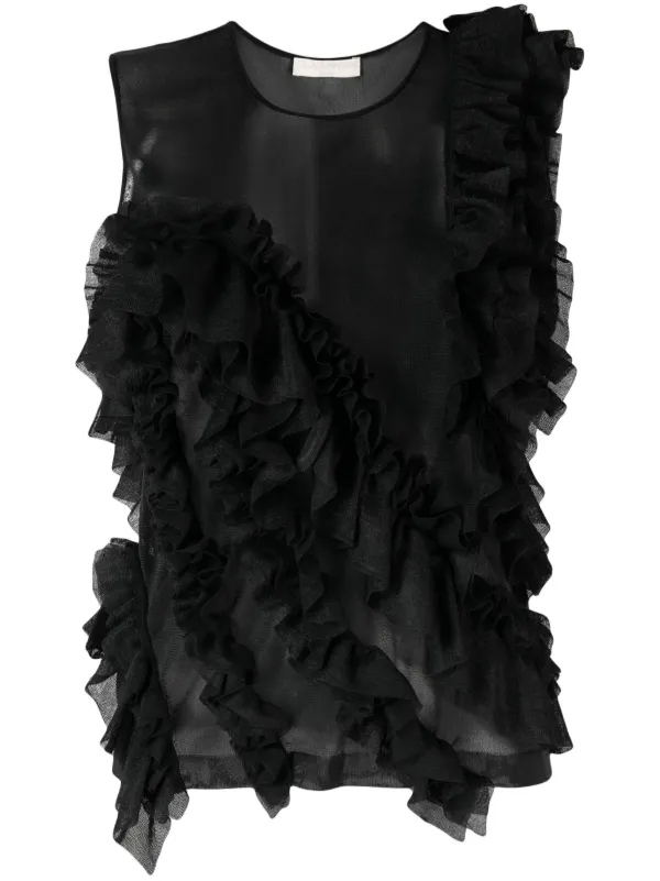 Ulla Johnson offers Top Sleeveless with Ruffles