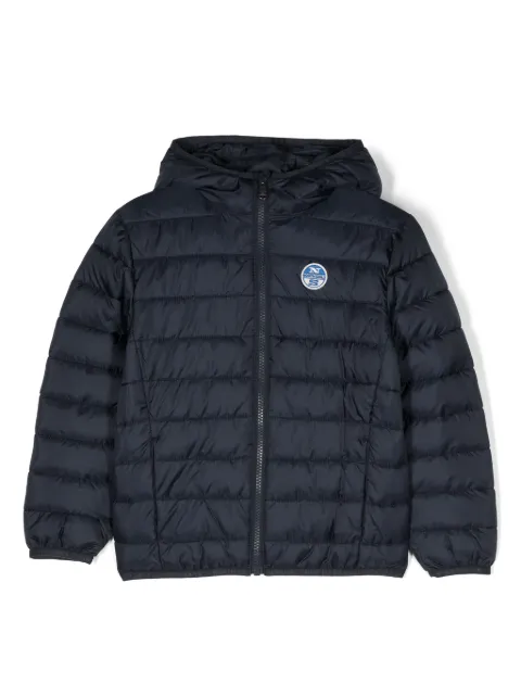 North Sails Kids logo-patch padded jacket