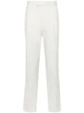 Zegna mid-rise poplin chino trousers - White