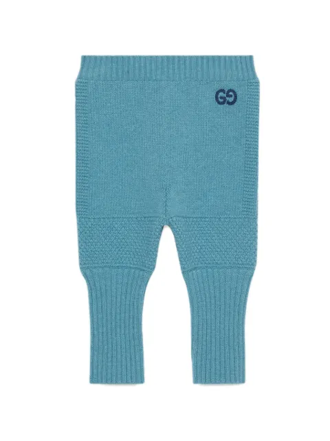 Gucci Kids logo-embroidered knitted leggings