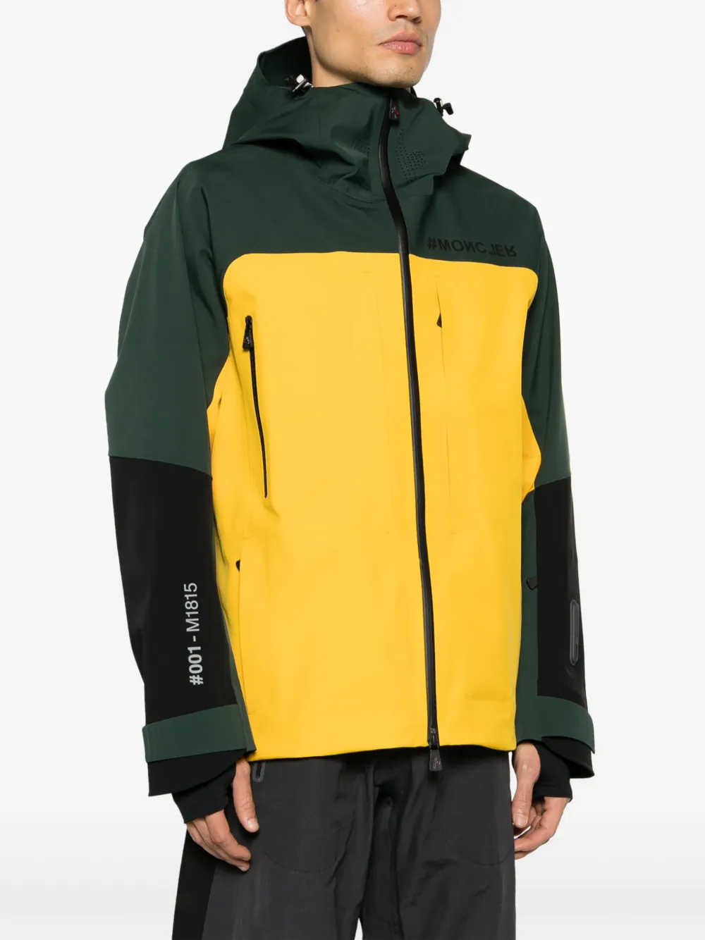 Shop Moncler Brizon Ski Jacket In Yellow