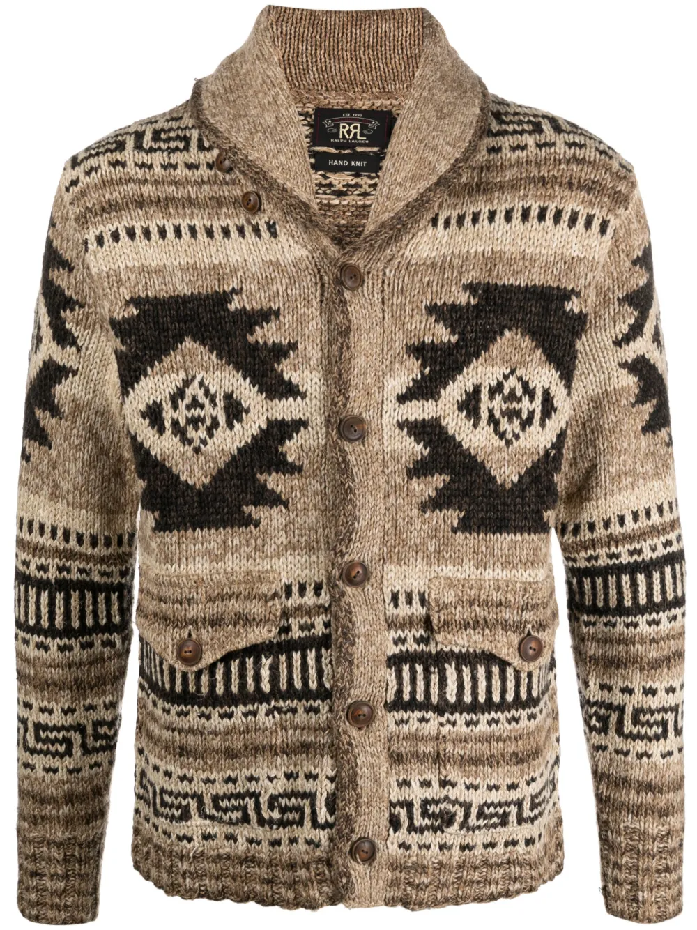 Mens fair isle cardigan on sale sweater