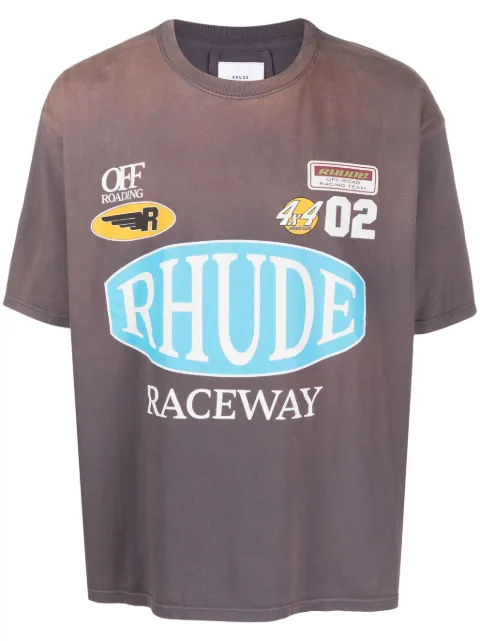 Rhude graphic-print cotton T-shirt