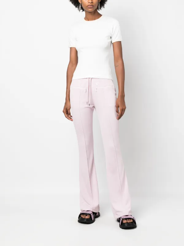 Courrèges Interlock Flared Trousers | Pink | FARFETCH SG