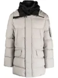 Moorer Davide padded hooded coat - Neutrals