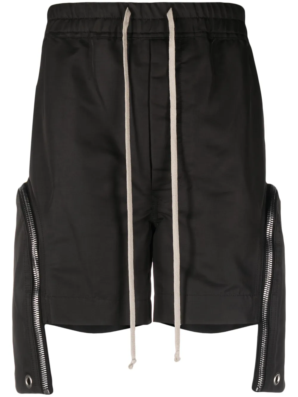 Rick Owens Drawstring-waist Track Shorts In Black