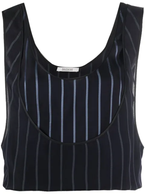 Gauchère Mini Mirror striped tank top