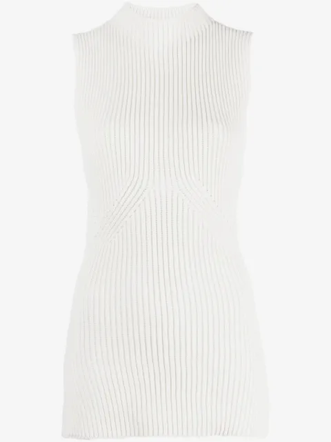 Gauchère open-back ribbed top 