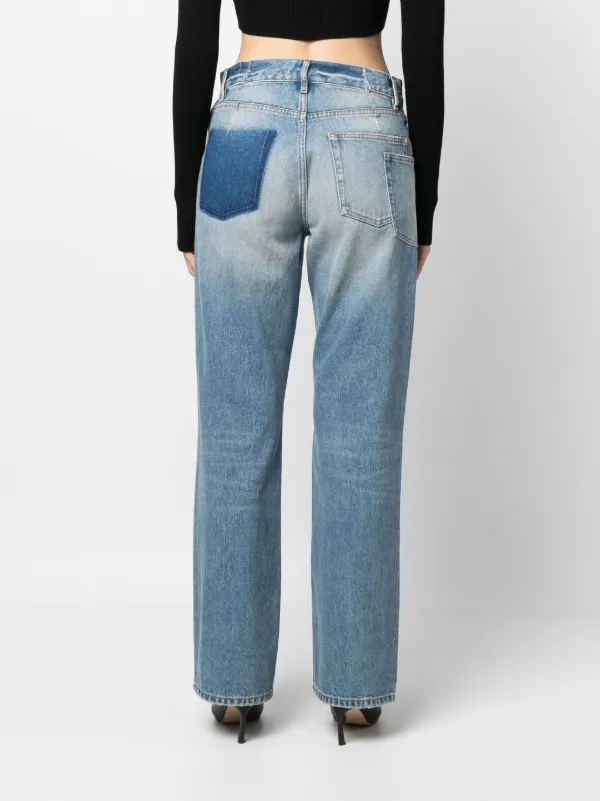 【関税込み】GAUCHERE ブルー カットアウト ジーンズ Gauchère カットアウト ストレートジーンズ | ブルー | FARFETCH JP