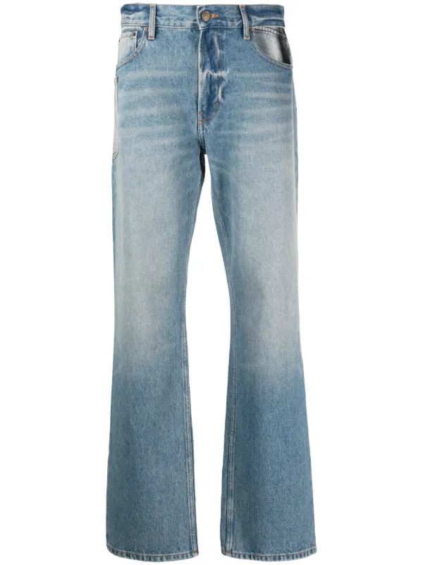 【関税込み】GAUCHERE ブルー カットアウト ジーンズ Gauchère カットアウト ストレートジーンズ | ブルー | FARFETCH JP